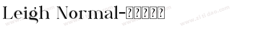 Leigh Normal字体转换
